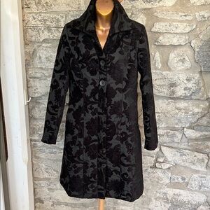 Desigual Flocked Floral Coat